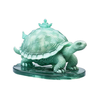 乌龟PNG三维雕刻图形素材