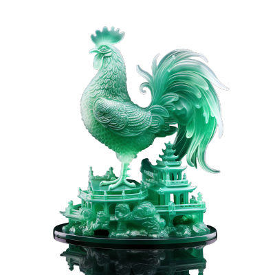 商业设计立体雕刻动物公鸡元素