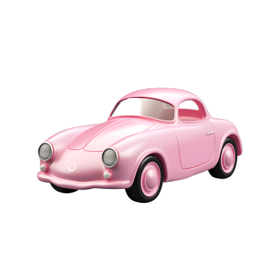 高清玩具小汽车3D图标素材