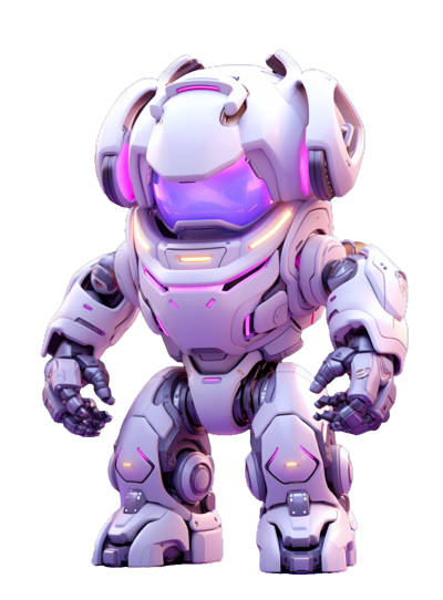 紫光紫盔机器人素材