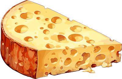 可商用动态插画风格的奶酪素材