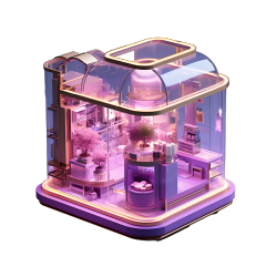 3D购物建筑新颖视觉效果设计素材