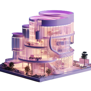 商业可用商场紫粉色创意设计元素