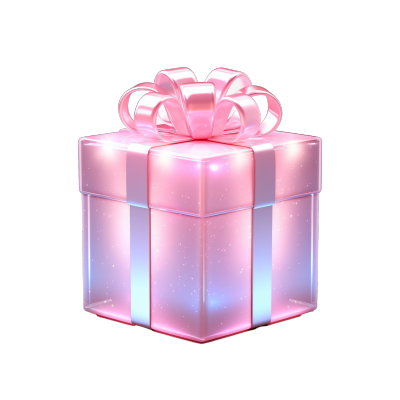 透明背景粉紫包装盒高清图形素材