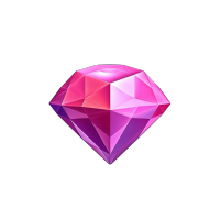 粉紫金3D钻石图标素材