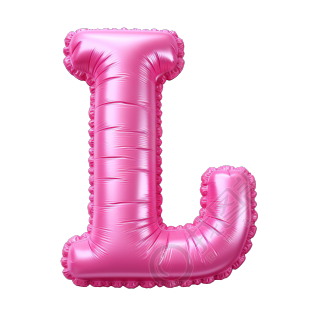 粉色字母气球高清图形元素