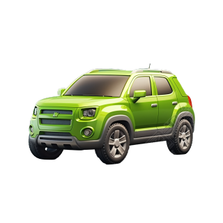 3D环保绿色汽车商用素材