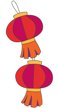 欢度国庆节日红灯笼PNG素材