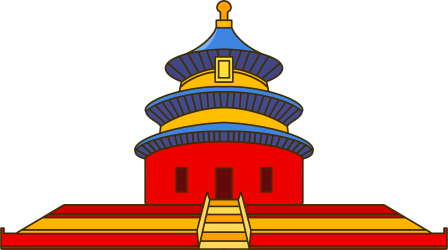 透明背景北京建筑天坛商用素材