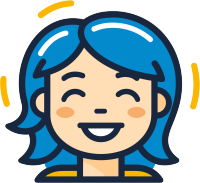 大笑女孩头像现代线条图标素材