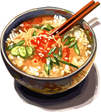 亚洲风格美味养生粥插图