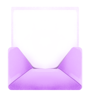 创意设计紫色信封可商用素材