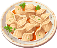 冬季美食饺子素材
