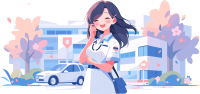 年轻医生矢量插画设计素材