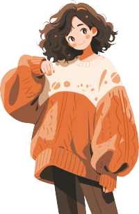 时尚毛衣简约插画设计素材