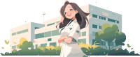 微笑的中国医生PNG插画