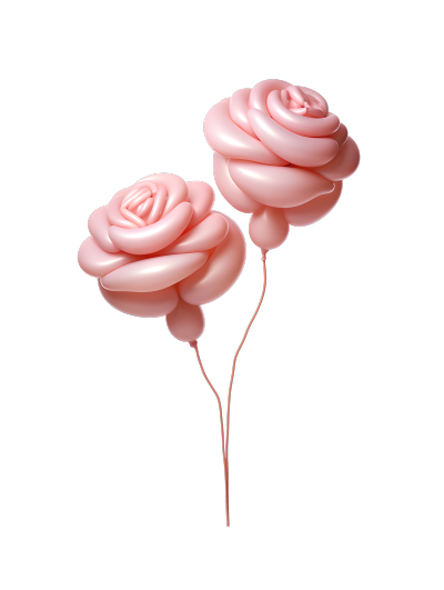 气球花可商用透明背景插画