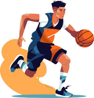 可商用亚洲篮球运动员插图