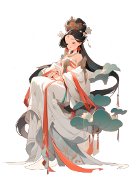中国敦煌女神图形设计素材