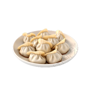 美味食品设计中国饺子素材