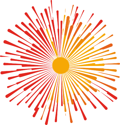 清新简洁的烟花设计素材