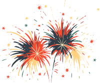 烟花设计插画