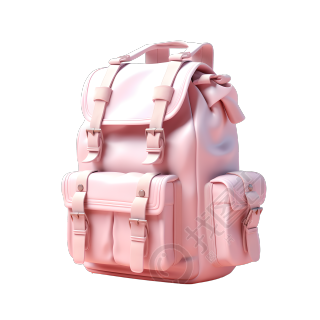 粉色书包可商用设计素材
