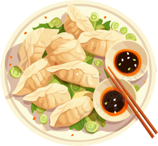 美味的中国饺子可商用素材