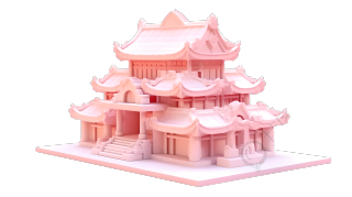 古代中国阁楼素材设计元素