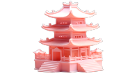 商业设计古代中国阁楼插图
