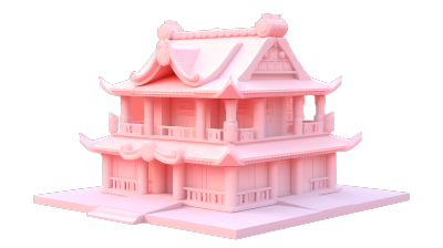 商业设计古代中国阁楼素材