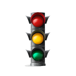 简洁红绿交通信号灯图标素材