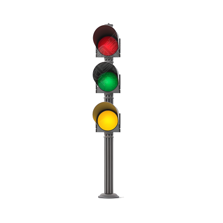 简单的交通信号灯PNG插图