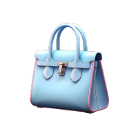 女士包3D透明玻璃风格插图