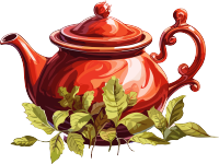 茶壶茶杯高品质透明背景素材