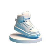 板鞋简约风格3D图标设计元素