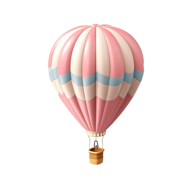 热气球可商用3D气球素材