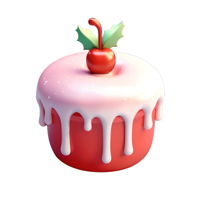 糖霜蛋糕圣诞节苹果形插图