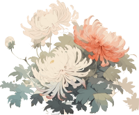 传统工笔画可商用花卉插画