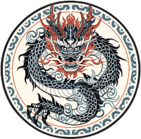 中国龙头图案花纹设计素材