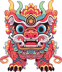 超可爱的中式龙素材图