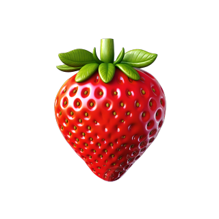 3D水果可口草莓商用素材