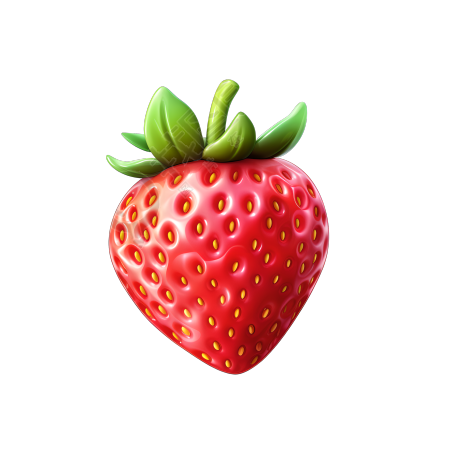 3D水果草莓透明背景素材