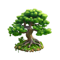 3D大树透明背景创意设计素材