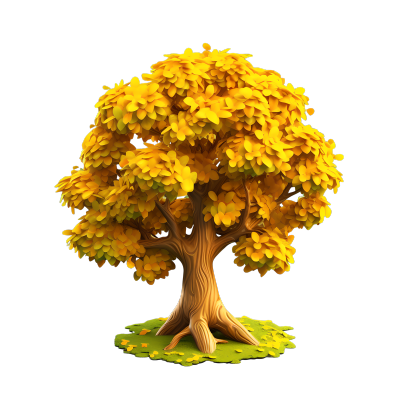 3D大树超级详细渲染的植物模型素材