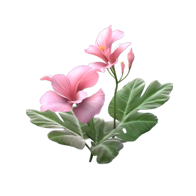 3D花卉细节渲染的模型素材