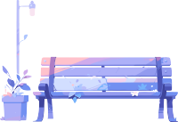 公园长椅商业设计插图