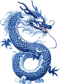 中国龙平面插画创意设计元素