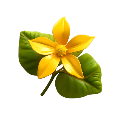 3D花卉黄色花朵素材
