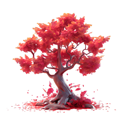 3D大树可商用PNG插画